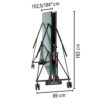 Garlando Progress Indoor Foldable TT Table with Wheels - Green Top Price in Doha Qatar - Image 2